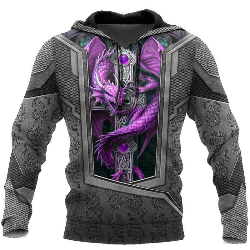 Tattoo And Dungeon Dragon 3d Hoodie 3
