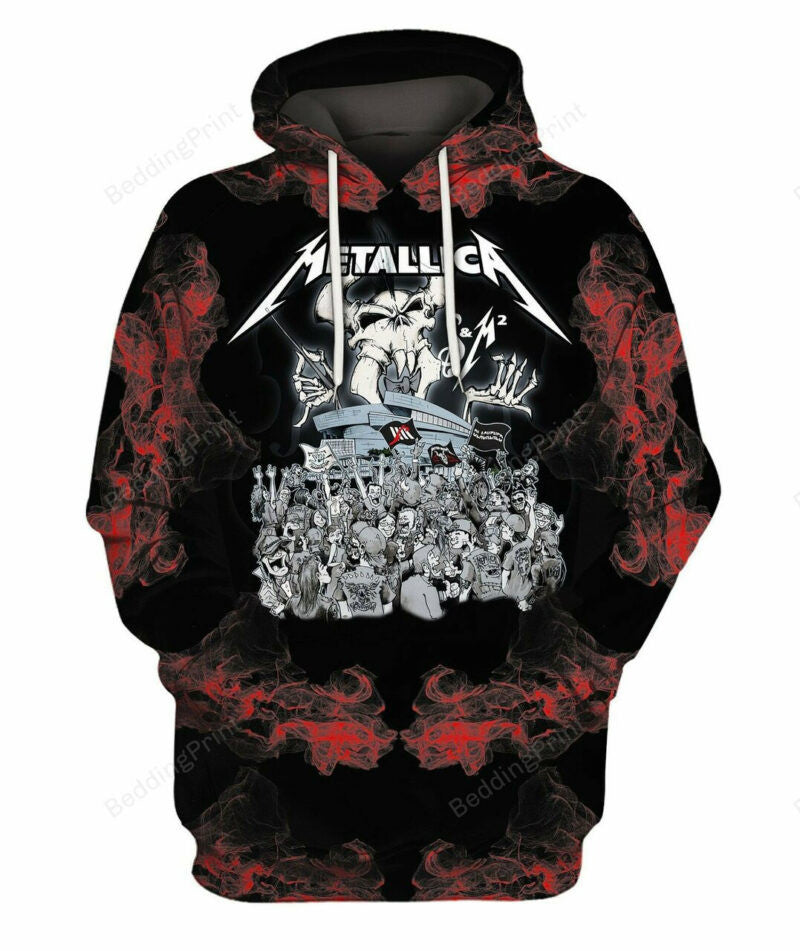 Metallica Band 3d All Over Print Hoodie