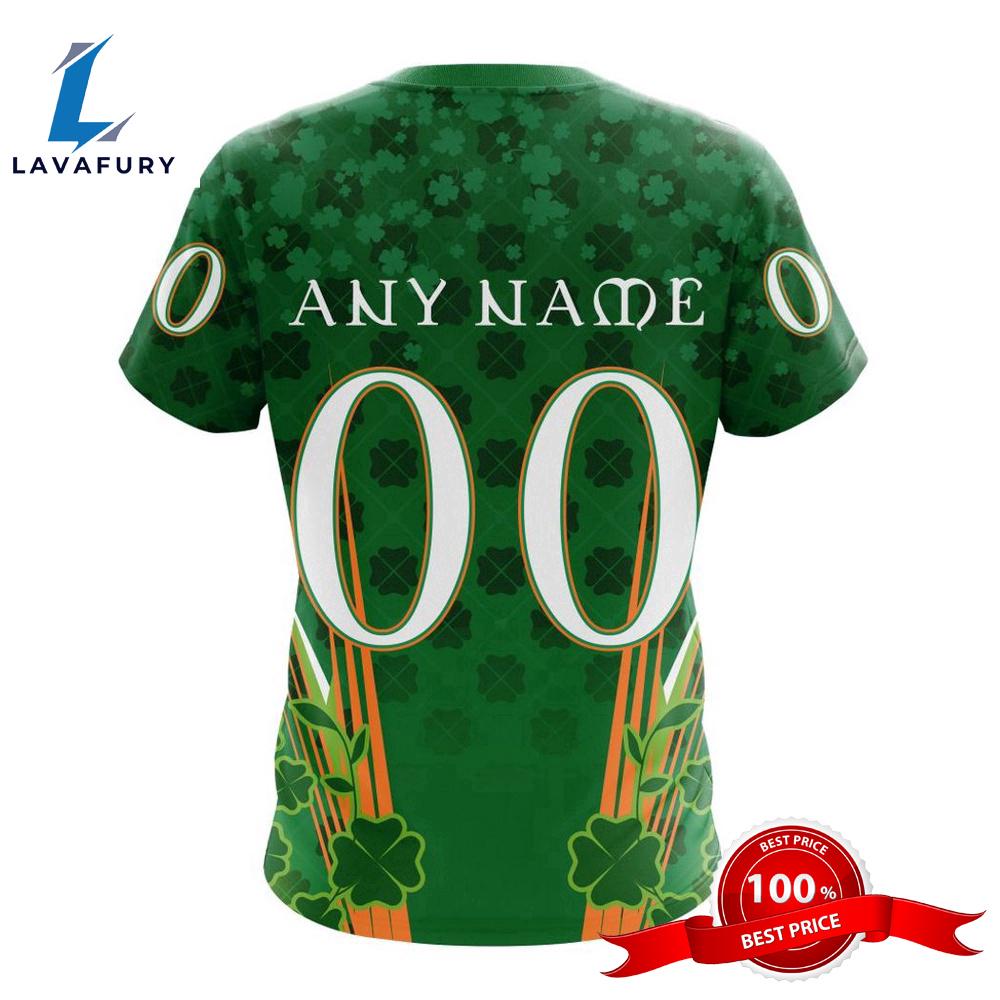 Personalized NHL New York Rangers Full Green Design For St. Patrick's Day All Over Print Shirts